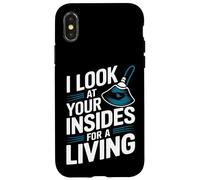 Custodia per iPhone X/XS Guardo i tuoi vivi - Divertente ecografo ecografico