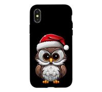 Custodia per iPhone X/XS Gufi Natale