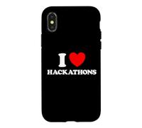 Custodia per iPhone X/XS Hackathon Amore Divertente Hack Con Evento Codice Hacking Concorso Fan