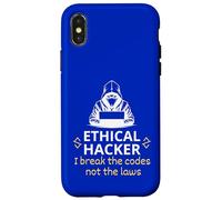 Custodia per iPhone X/XS Hacker etico I infrangere i codici non le leggi Cyber Security