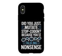 Custodia per iPhone X/XS Hai appena mutato Stop Codon Divertente Biologia Dicendo