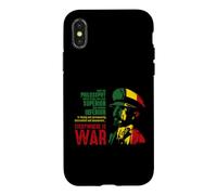 Custodia per iPhone X/XS Haile Selassie War Discorsi Lion de Juda Jah Bless Rasta