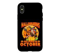 Custodia per iPhone X/XS Halloqueens Are Born In October Halloween Queen Birthday