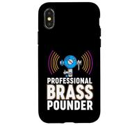 Custodia per iPhone X/XS Ham Radio CW Professional Brass Pounder Morse Code