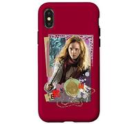 Custodia per iPhone X/XS Harry Potter Hermione Colorful Paper Collage