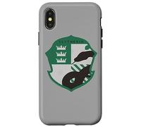 Custodia per iPhone X/XS Harry Potter Slytherin Four Square Shield Crest