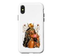 Custodia per iPhone X/XS Hathor Bubblegum Queen Dea egiziana Baddie Estetica