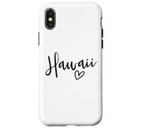 Custodia per iPhone X/XS Hawaii Heart - Costume da donna Love Hawaii