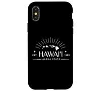 Custodia per iPhone X/XS Hawaii moderno Est. 1959 Aloha State - Isole Hawaii