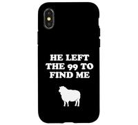 Custodia per iPhone X/XS He Left The 99 And Found Me Jesus Christianity
