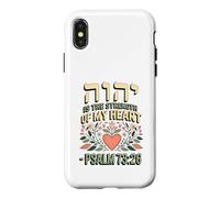 Custodia per iPhone X/XS Hebrew Yod Hey Vav Hey è la forza del mio cuore