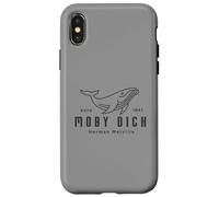 Custodia per iPhone X/XS Herman Melville Cute Whale | Boat Tour | Moby Dick