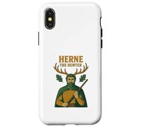 Custodia per iPhone X/XS Herne the Hunter English Woodland Spirit Folklore Design