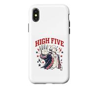 Custodia per iPhone X/XS High Five | Retro George Washington Patriottico Vintage