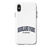Custodia per iPhone X/XS Highland Park Florida Retro