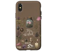 Custodia per iPhone X/XS His Witch Her Warlock Stregoneria Coppia Magia Occulta