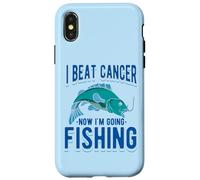 Custodia per iPhone X/XS Ho battuto il cancro ora vado a pescare