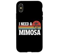 Custodia per iPhone X/XS Ho bisogno di una mimosa divertente bere