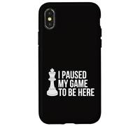 Custodia per iPhone X/XS Ho messo in pausa il mio gioco per essere qui a scacchi