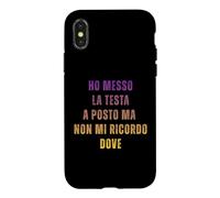 Custodia per iPhone X/XS Ho Messo La Testa A Posto Smemorato Testa Tra Le Nuvole