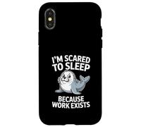 Custodia per iPhone X/XS Ho paura di dormire perché il lavoro esiste
