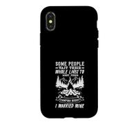 Custodia per iPhone X/XS Ho sposato il mio campeggio Buddy Coppie Camper