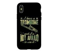 Custodia per iPhone X/XS Ho un trombone e non ho paura di usarlo