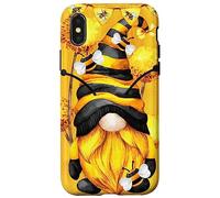 Custodia per iPhone X/XS Honey Bee Graphic For Beekeeper And Summer Yellow Gnome
