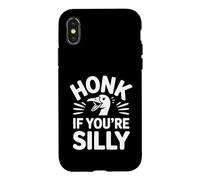 Custodia per iPhone X/XS Honk If You're Silly Goose Meme Art