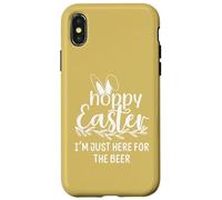 Custodia per iPhone X/XS Hoppy Easter Hour Some Bunny Needs Beer Here for the Hops