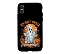 Custodia per iPhone X/XS Hospice Infermiera Fantasma Halloween Zucca Cura Design
