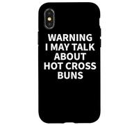 Custodia per iPhone X/XS Hot Cross Buns Apparel - Divertente design per amanti dello chignon