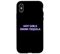 Custodia per iPhone X/XS Hot Girls Drink Tequila Mexican Festival Rave EDM Party