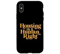 Custodia per iPhone X/XS Housing Diritti Umani Attivista Senza dimora Protesta Riparo Prima