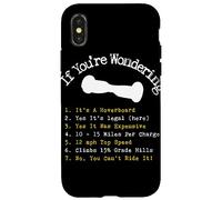 Custodia per iPhone X/XS Hoverboard Checklist Cool & Funny hoverboard Gift