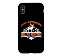 Custodia per iPhone X/XS Hunt Adventure Squad Hunted Hunting Hunter Life