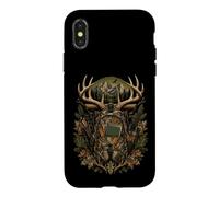Custodia per iPhone X/XS Hunting Back To School - Zaino mimetico per studenti e cacciatori di cervi
