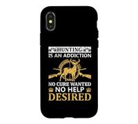 Custodia per iPhone X/XS Hunting Is An Addiction Hunter Life Adventure Nature Lover