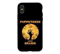 Custodia per iPhone X/XS I burattinai amano il cervello di Halloween