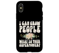 Custodia per iPhone X/XS I Can Grow People What Your Superpower Baby Shower