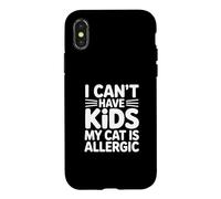 Custodia per iPhone X/XS I Can't Have Kids My Cat Is Allergic