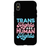 Custodia per iPhone X/XS I diritti dei trans sono diritti umani Orgoglio Lgbtq