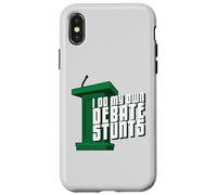 Custodia per iPhone X/XS I Do My Own Debate Stunts Debater prodotto