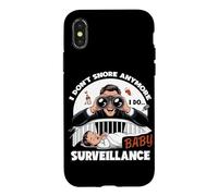 Custodia per iPhone X/XS I DON'T SNORE ANYMORE I DO BABY SURVEILLANCE