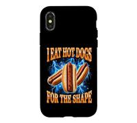 Custodia per iPhone X/XS I Eat Hot Dogs For The Shape