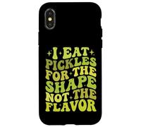 Custodia per iPhone X/XS I Eat Pickles For The Shape Not The Flavor