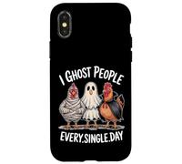 Custodia per iPhone X/XS I Ghost People Every Single Day Funny Halloween Polli