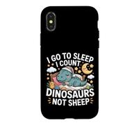 Custodia per iPhone X/XS I Go To Sleep I Count Dinosaurs Not Sheep Sogni