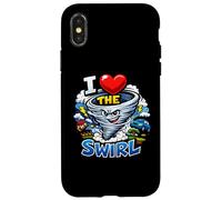Custodia per iPhone X/XS I Heart The Swirl Funny Storm Chaser