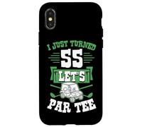 Custodia per iPhone X/XS I Just Turned 55 Let's Par-Tee Golf Cart 55° compleanno